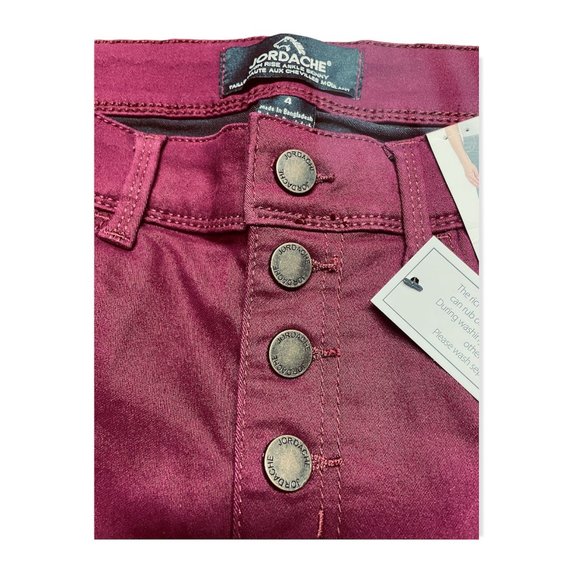 Jordache Button Front Skinny Jeggings - Picture 4 of 16